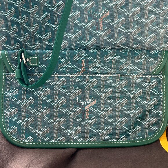 GOYARD Saint Louis PM in Green with Pouch - Picture 6 of 15